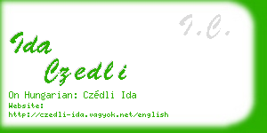 ida czedli business card
